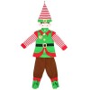 ABOOFAN Déguisement de Noël pour enfants Elfe de Noël Cosplay Costume de Noël pour les vacances Accessoires pour tout-petits 