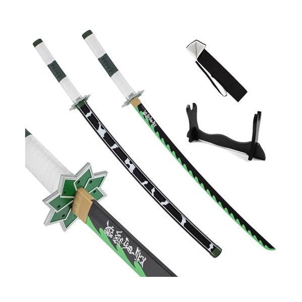 OPFWBH Épée De Guerrier, Tueur De Démons, Katana en Bois, Anime Japonais, Cosplay, Halloween/fête À Thème, Accessoires De Dég