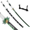 OPFWBH Épée De Guerrier, Tueur De Démons, Katana en Bois, Anime Japonais, Cosplay, Halloween/fête À Thème, Accessoires De Dég