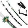 OPFWBH Épée De Guerrier, Tueur De Démons, Katana en Bois, Anime Japonais, Cosplay, Halloween/fête À Thème, Accessoires De Dég