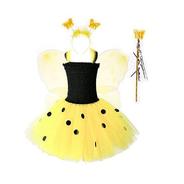 Robe De Danse Contemporaine Noire Enfants Enfant en Bas âge bébé Filles Printemps été Floral Abeille déguisements Costumes Ha