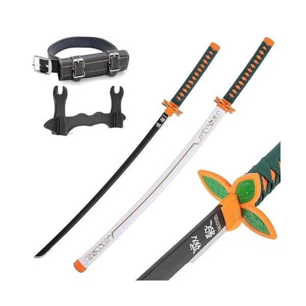 Épée Guerrier Démon Slayer Épée En Bois Cosplay Katana Japonais Anime Samouraï Jouet Épée Halloween/Soirée À Thème Accessoire