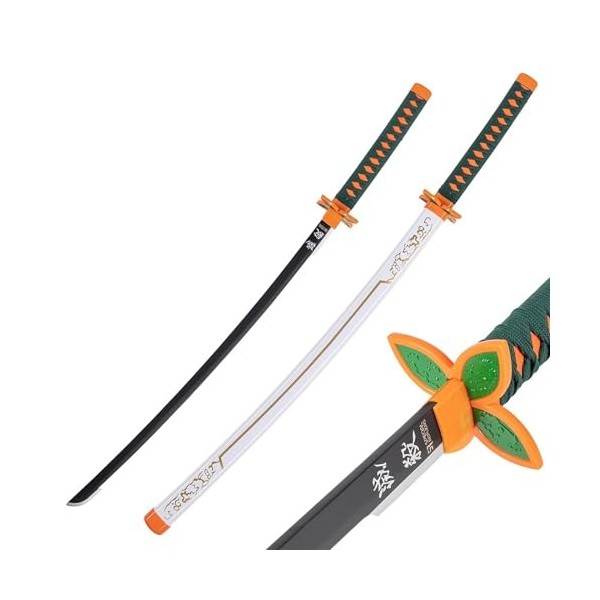 Épée Guerrier Démon Slayer Épée En Bois Cosplay Katana Japonais Anime Samouraï Jouet Épée Halloween/Soirée À Thème Accessoire