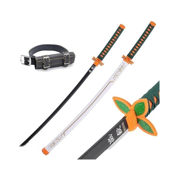 Épée Guerrier Démon Slayer Épée En Bois Cosplay Katana Japonais Anime Samouraï Jouet Épée Halloween/Soirée À Thème Accessoire