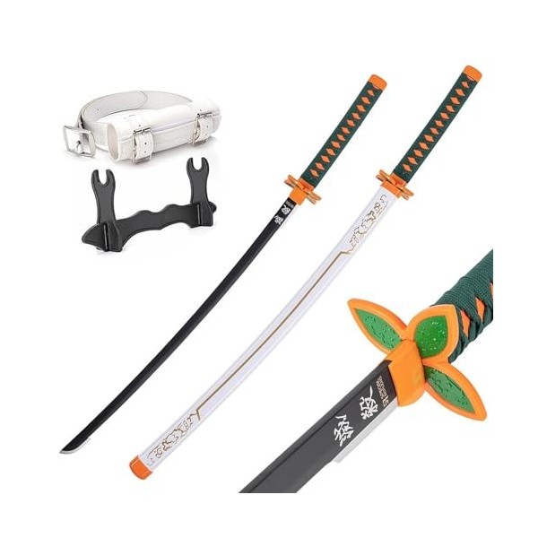 Épée Guerrier Démon Slayer Épée En Bois Cosplay Katana Japonais Anime Samouraï Jouet Épée Halloween/Soirée À Thème Accessoire