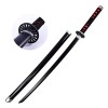 LIUD 104 Cm Katana Demon Slayer Tanjiro Sabre Japonais en Bois Cosplay Anime Samurai Ninja Wooden Sword Arme Sabre Japonais F