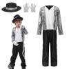 EOZY Michael Jackson Costume dHalloween pour enfant - Cosplay - Jeu de rôle - Pour fille, garçon, festival, fête, carnaval