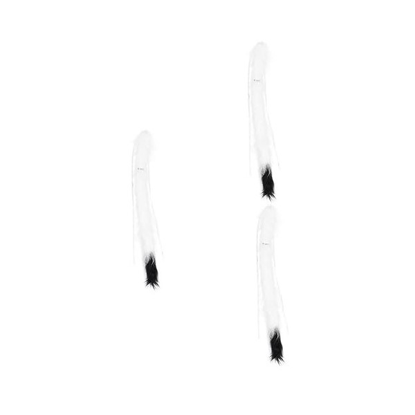 ABOOFAN 6 Pcs Fausse Queue Habiller Filles Déguisement Chaton Accessoires Fille Tenue Halloween Queue Halloween Loup Queue No