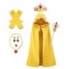 IBTOM CASTLE Cape Déguisement Enfant Fille Princesse,Tulle Dress Up Parti Noël Carnaval Halloween Cosplay Fête Anniversaire C