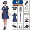 ZUCOS Costume de policier de luxe - Kit de jeu de rôle pour enfants - Halloween - Carnaval - Cadeau danniversaire de Noël - 