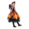 Toyvian Orange Robe Cosplay Robe Vampire Costume Fille Vampire Robe Halloween Sorcière Jupe Enfants Sorcière Robe Jaune Jeu D