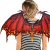 Costume de dragon PRETYZOOM - Ailes rouges - Déguisement de dinosaure - Pour enfant et adulte - Accessoire de carnaval - Roug