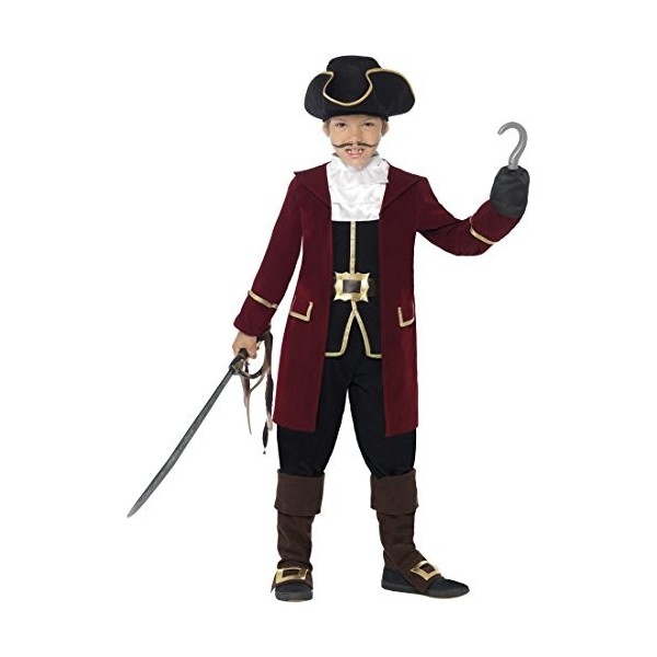 Costume de pirate noble déguisement de corsaire pour enfant S 5-7 ans 110-128 cm Tenue de flibustier Capitaine Crochet vêteme