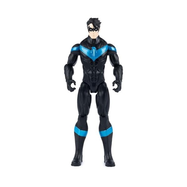 DC COMICS | BATMAN | Personnage à léchelle 30 cm de Nightwing des BD de Batman avec décorations originales et 11 points dar