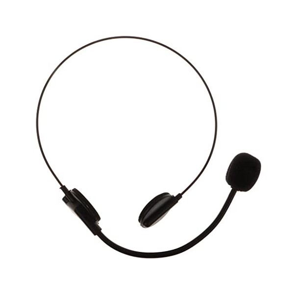 Accessoire de déguisement de Microphone pour Casque Pop Star Noir, Accessoires dhabillage de Rappeur