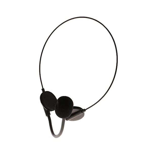 Accessoire de déguisement de Microphone pour Casque Pop Star Noir, Accessoires dhabillage de Rappeur