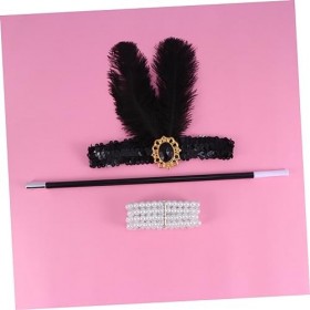 Toyvian 16 Pièces Robes Gatsby Pour Femmes Accessoires Gatsby Accessoires De Costume Gatsby Casque Gatsby Pour Femmes Déguise