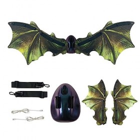 XiaoXIN Costume Accessoire Ailes Électriques pour Enfants Garçons Assemblage DIY avec Lumière LED Effets Sonores Fêtes/Annive