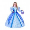 FIORI PAOLO 27139 Princesse des Neiges Déguisement pour fille 5-7 anni Bleu clair/bleu