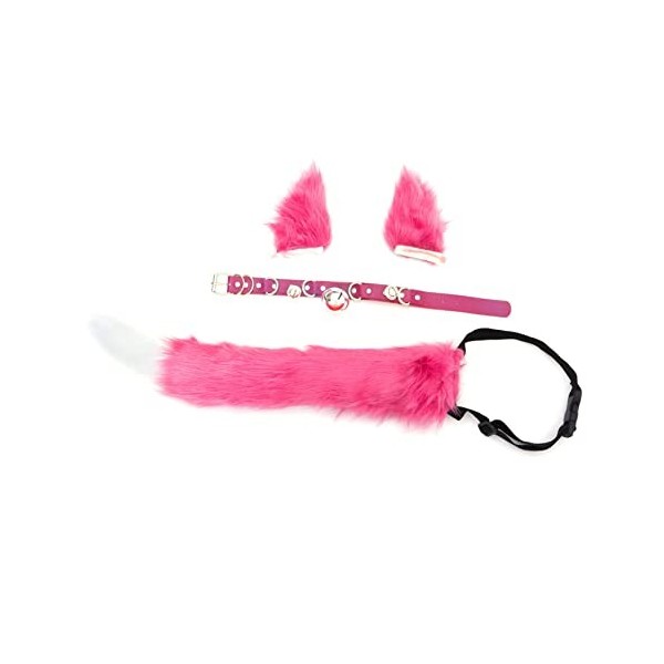 Abaodam 1 Ensemble Cosplay Costume Halloween Accessoires Maquillage Pinces À Cheveux Oreilles De Chat Nœud Papillon Queue De 