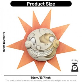 FNAF Masque de nuit en forme de goutte de soleil pour Halloween Décoration de fête Jouet lumineux pour enfants Flash coloré I