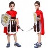 Taille L - 5/6 ans - Costume - Déguisement - Carnaval - Halloween - Centurion romain - Multicolore - Enfant