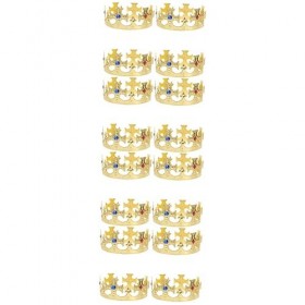 FRCOLOR 16 Pièces Couronne Bandeau Costumes Pour Adultes Princesse Couronne Tenues De Bal Pour Hommes Rois Costume Princesse 