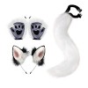 F Fityle Kit daccessoires de Cosplay de Queue doreilles de Renard, Bandeau doreilles, Costumes de Renard Imitation Lolita 