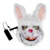 Toyvian 2 Pièces Masque Lumineux Costume De Lapin En Peluche De Pâques Ornement De Lapin Tête De Costume Effrayant Couvre-Vis