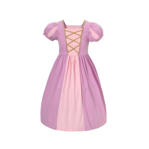 Lito Angels Deguisement Robe Princesse Merida Rebelle avec Accessoires pour Enfant Fille Taille 3-4 ans, Sarcelle Foncé étiq