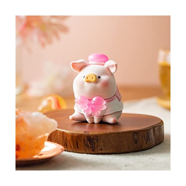 52TOYS Figurine aléatoire Lulu The Piggy in Bloom Sakura 2, Chibi Collectionner Figurine 3 pouces pour la décoration de table