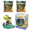 Toptoys2u Bargain Bundles Crash Bandicoot Coffret cadeau 3 pièces – Figurine en vinyle oxyde dazote et 2 figurines Crash Ban