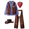 ReliBeauty Déguisement Cowboy Enfant Costume Garçon Carnaval Halloween 6-7ans, 120