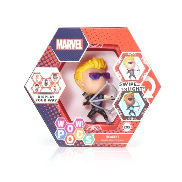 - Hawkeye | Figurine de Super-héros Lumineuse à tête branlante | Jouets et Cadeaux Officiels Marvel à Collectionner | Numéro 