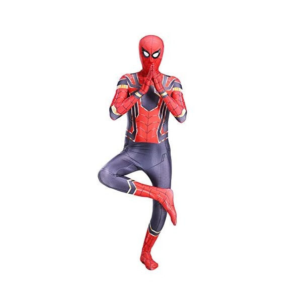 Westion Fer Spiderman Enfant Costume Enfants Avengers Body Garçons Déguisement Combinaison Adolescents Super-héros Collants A