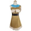 Foanja Pocahontas Déguisement Femme Adulte Cosplay Princesse Pocahontas Indien Robe et Accessoires Colliers Set pour Dress Up