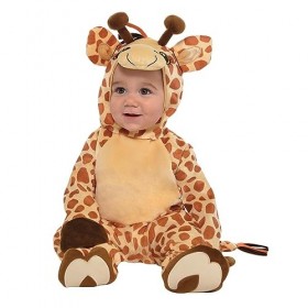 Amscan - Costume enfant adorable petite girafe, déguisement bébé, carnaval, fête à thème