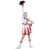 LOLANTA Deguisement Pompom Girl Enfant, Costume Cheerleader Fille à Pompons 11-12 Ans, Blanc,Tag 160 