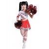 LOLANTA Deguisement Pompom Girl Enfant, Costume Cheerleader Fille à Pompons 11-12 Ans, Blanc,Tag 160 