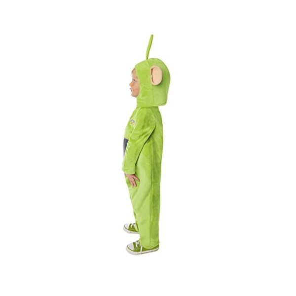 Smiffys 51577T2 Costume de Dipsy des Télétubbies sous licence officielle, unisexe, vert, enfant de 3 à 4 ans