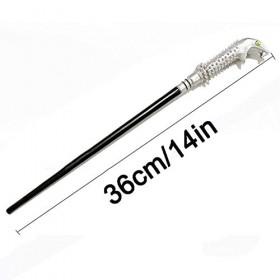 XuRX Lucius Malfoy Baguette de rôle des Accessoires de Jeu de rôle, Wand Wizard Training Wand 36cm