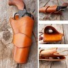 Étui Dissimulé En Cuir Médiéval, Porte-pistolet Revolver Cowboy Western Pour Canon De 6 Pouces, Accessoire De Style Steampunk