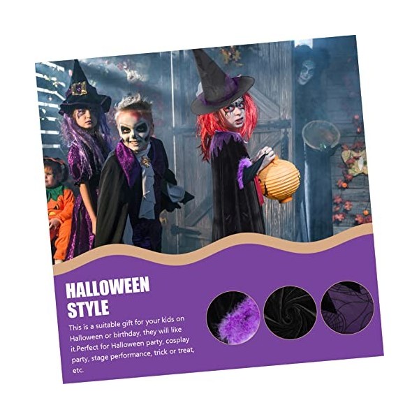 Toyvian 2 Ensembles Vêtements Fournitures Cosplay Tour Avec Robe Costume Régal Accessoires Accessoires Cap Scène Halloween Je