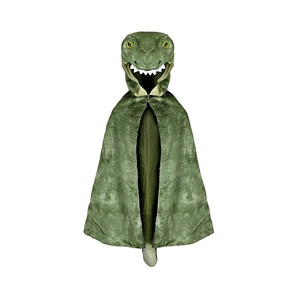 Cape à capuche dinosaure pour enfants et garçons - Cadeau dHalloween - Costume de costumade - Accessoire de déguisement pour