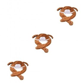 Toyvian Accessoire De Déguisement Chapeau À Oreilles Mobiles 3 Pièces Chapeau DOurs Chapeau En Peluche Qui Déplacera Les DO