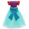 Deguisement Sirene Fille Enfant Costume Ariel La Petite Sirene Tulle Princesse Soiree Robe de Bal Anniversaire Ceremonie Fête