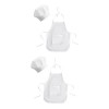 Toddmomy 3 Pièces Tenues De Nouveau-Né Tablier Pour Enfants Vêtements De Bébé Costume De Chef De Bébé Accessoires Photo Nouve