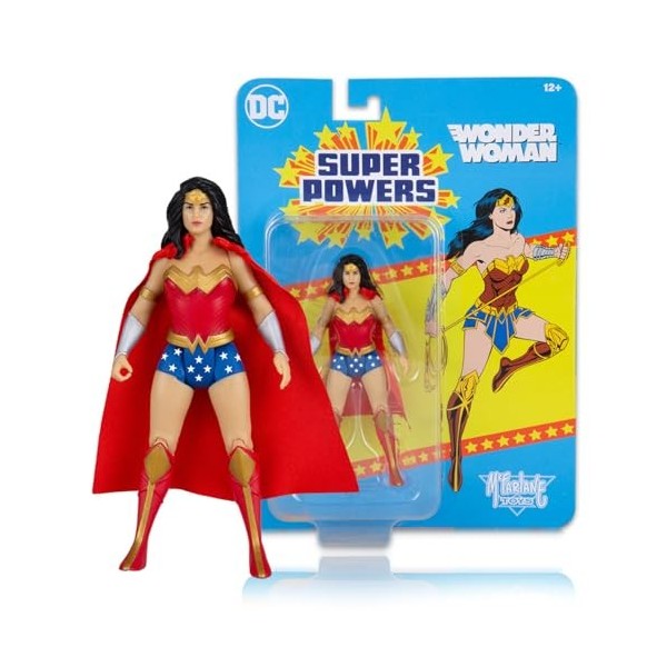 McFarlane Toys, DC Multiverse, Figurine DC Super Powers Wonder Woman de 12,7 cm avec 5 Points darticulation, Figurine de Col