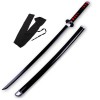 OPFWBH Épée De Guerrier en Bois, Katana, Lame De Tueur De Démons, Couteau Jouet, Anime Japonais, Cosplay, Accessoire De Dégui