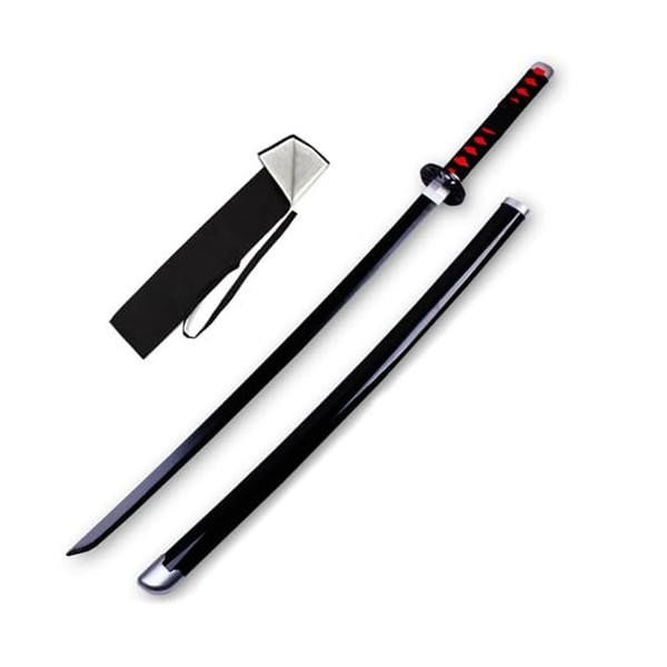 OPFWBH Épée De Guerrier en Bois, Katana, Lame De Tueur De Démons, Couteau Jouet, Anime Japonais, Cosplay, Accessoire De Dégui